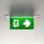 A green exit sign.