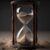 Sand through hourglass