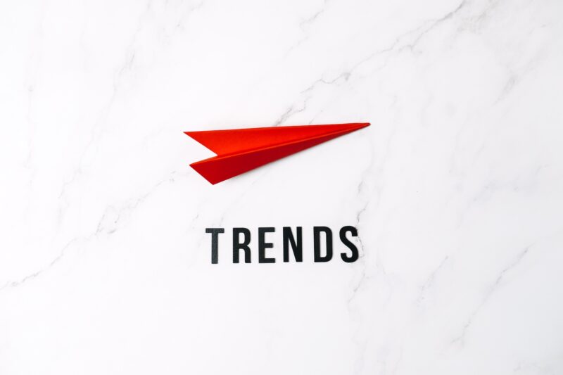 Trends and an arrow.