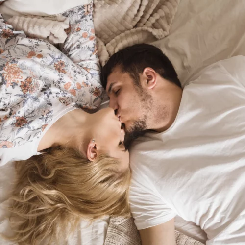 Couple kissing